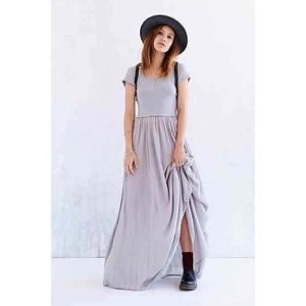 Ecote Lilac Low Back Boho Maxi Dress